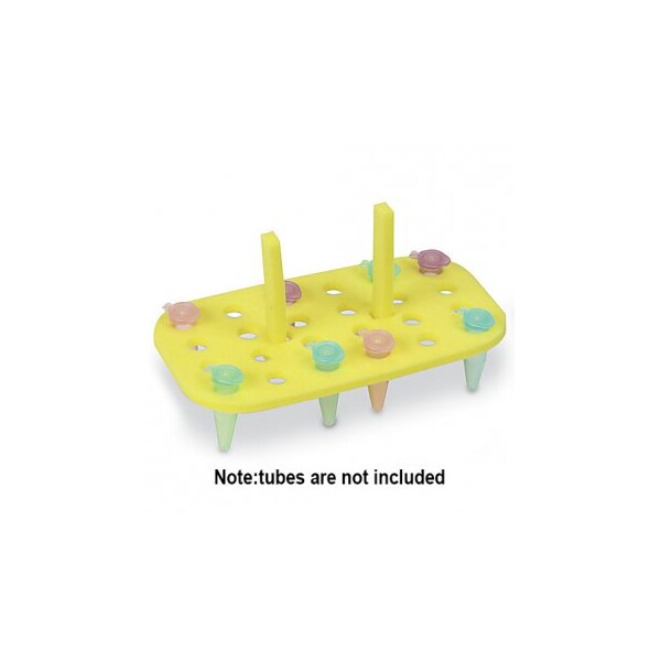 Floating Foam Tube Rack, Yellow, 24x1.5-2.0ml, 5/pk, 5PK
